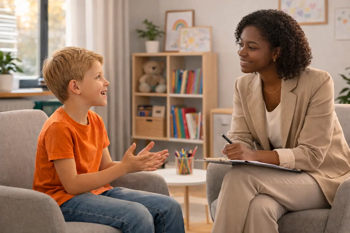 Crianças brincando com blocos